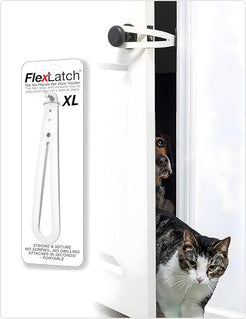 Cat Door Holder Latch – Keep Dogs Out, Let Cats Pass – FlexLatch Fit