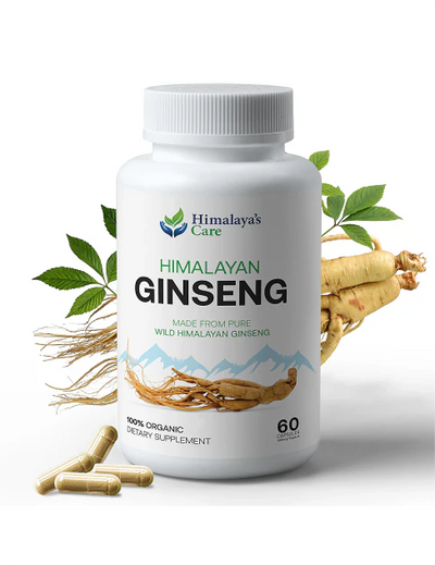 Organic Himalayan Ginseng Capsules, 500mg